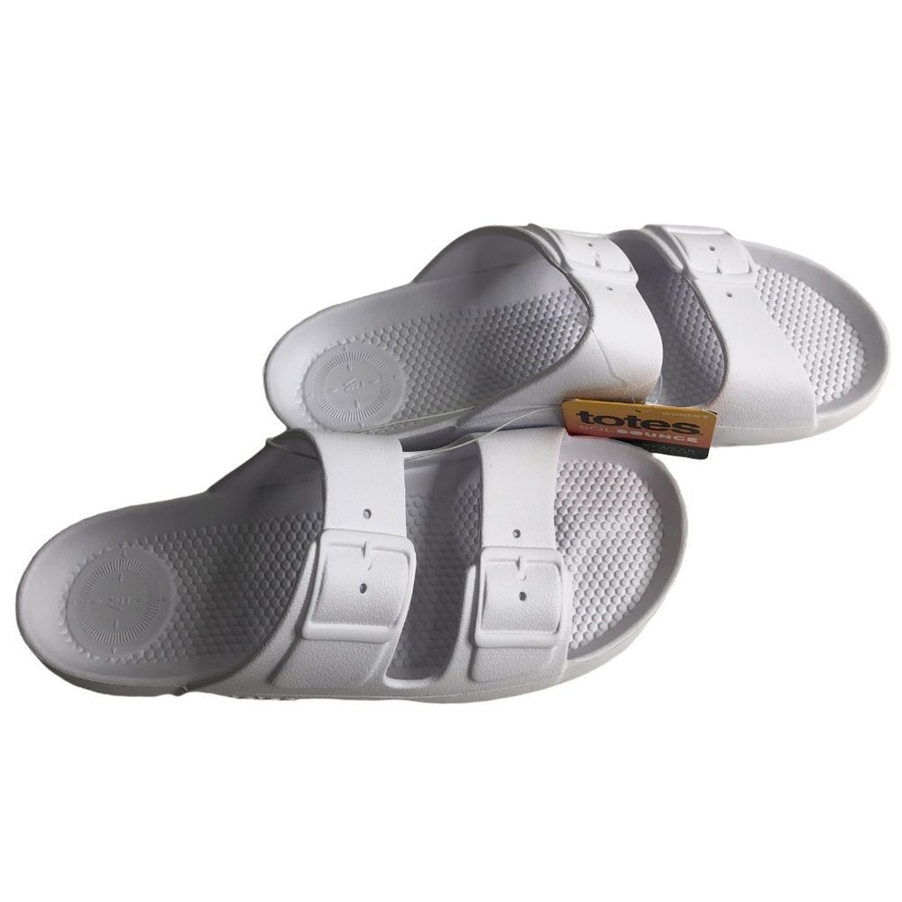 TOTES Women’s Sol Bounce Molded Buckle Slide SZ 11NEW WITH TAG